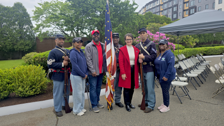 Katjana with the color guard